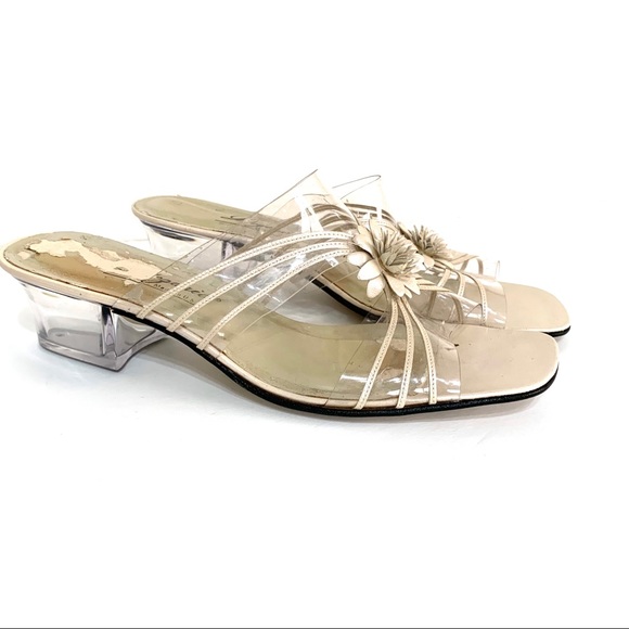clear plastic sandals